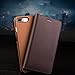 ADAARA Wallet Case for iPhone SE 2022/SE 2020/8/7, Genuine Cowhide Leather Case 3 Card Slots and Kickstand Folio Flip Cover for iPhone 7/8/SE2/SE 3 (Color : Preto)