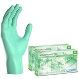 200x ARNOMED Einweghandschuhe Grün (2x100 Stk.), Einmalhandschuhe M, Nitril Handschuhe Einweg, Nitrilhandschuhe puderfrei, Gummihandschuhe Einweg, Schutzhandschuhe, Handschuhe Nitril XS, S, M, L, XL