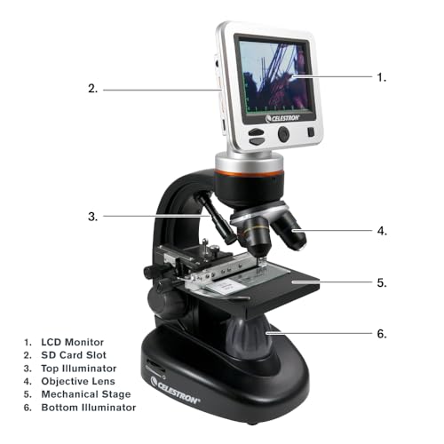 Celestron LCD Digital Microscope II – 3.5" Rotating LCD Touchscreen - image 9