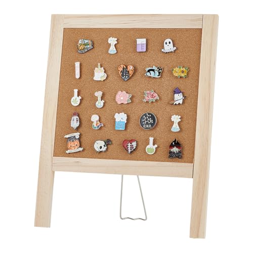 BENECREAT Small Cork Board for Desk, Cork Board with Stand