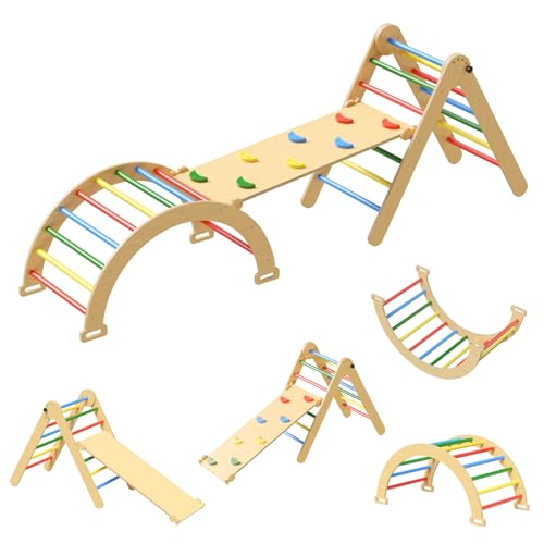 Image of CMFYDAILY Pikler Triangle Set Climber 5 in 1