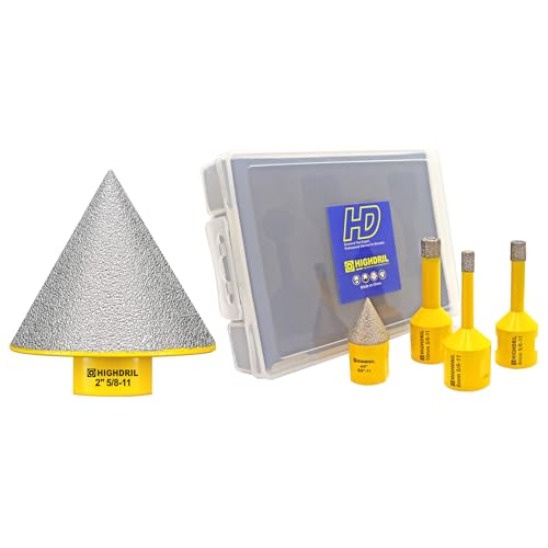 Set de 4 brocas diamantadas con bisel y avellanador miniatura 1