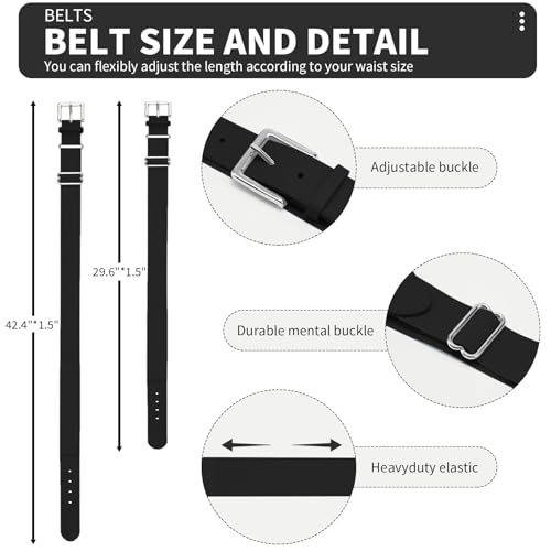 Image of QBK Toddler Baseball Socks & Belt Combo Set for Kids 2-16Y Tee Ball Socks