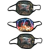 Disney Star Wars Baby Yoda Mandalorian Adult Cloth Face Masks Cotton Pack of 3 Berkshire Fashions Wa