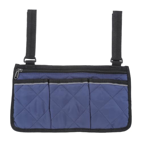 Sac de rangement pour accoudoir de chaise de plage PATIKIL avec 4 poches bleu sarcelle