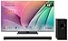 Panasonic TV-65W80AEY 65" 4K Ultra HD Smart TV, Fire TV SC-HTB600EBK Home Theatre Soundbar with Bluetooth and Dolby Atmos