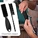 Domensi 60 Pcs Clipper Cleaning and Styling Brush Set - Black and Red Barber Blade Brush, Fade Brush, Hair Styling Tool for Haircuts and Barber Supplies