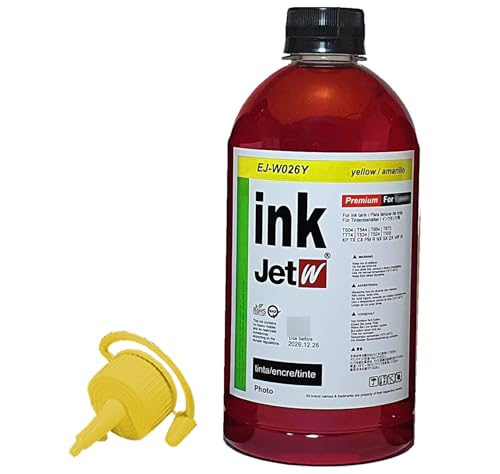 JETW Refil de tinta de alta capacidade 774 664 4 x 250 ml (1000 ml) para refil compatível (não subli