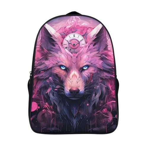 Sac à dos enfant loup 3D école garçon petit cartable 40 x 28 x 16 cm