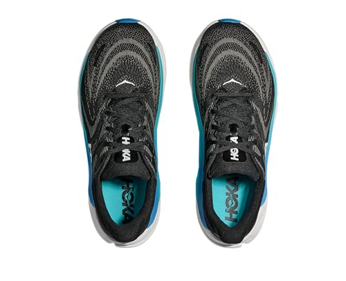 Hoka Men's Arahi 8 Sneaker, Black/Skyward Blue, 11.5