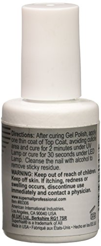 Supernail Progel Top Coat, 0.5 Fluid Ounce #TOP1