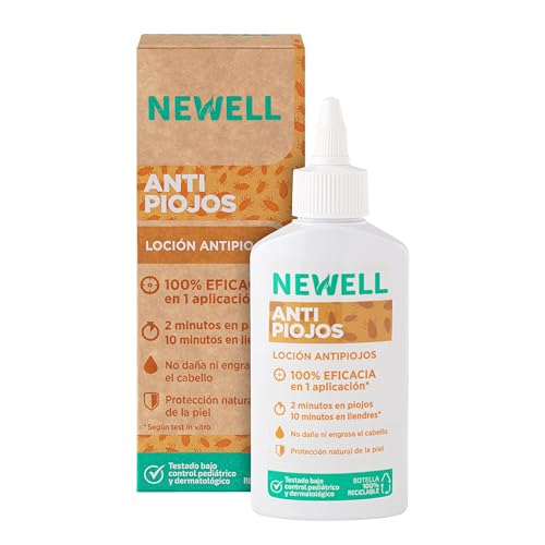 Newell Loción Antipiojos Elimina 100 Piojos Y Liendres Loción 100 Ml No Daña Ni Engrasa El Cabello Botella 100 Ml 100 Reciclada Y Reciclable Newell Loción Antipiojos Elimina 100 Piojos Y Liendres Loción 100 Ml No Daña Ni Engrasa El Cabello Botella 100 Ml 100 Reciclada Y Reciclable