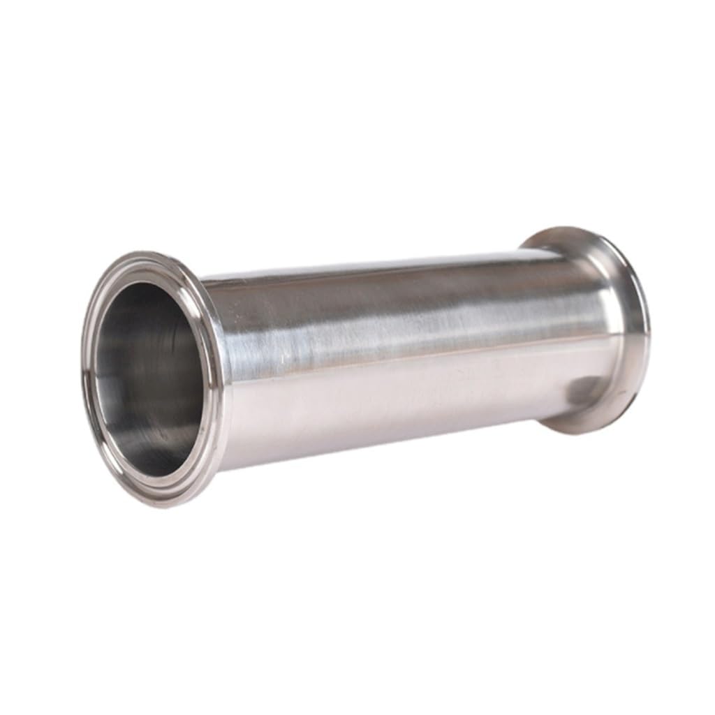 Tuleja rurowa szpuli 50.5MM kołnierzowa uszczelka silikonowa Tri Clamp łączniki rurowe długość 254mm, do okrągłych rurek ogrodowych w domu(32mm x Ferrule50.5mm)