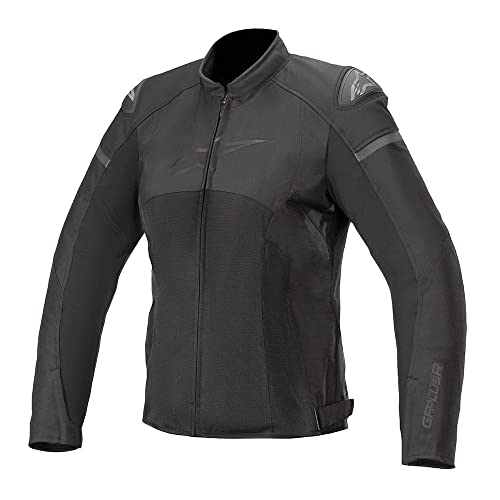 Alpinestars Stella T-GP Plus R V3 Air Jaqueta feminina Street Motorcycle - Preto/Preto / 2GG