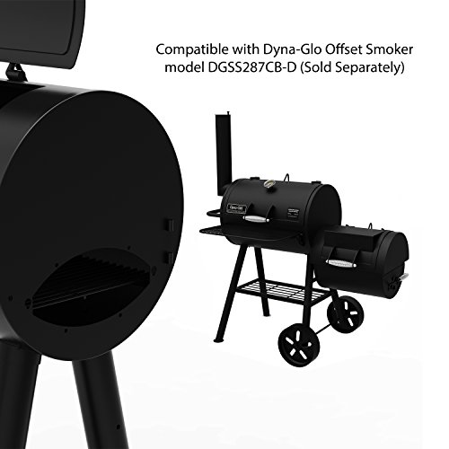 Dyna-Glo Signature Series Dgss443Cb-D Heavy-Duty Compact Barrel Charcoal Grill, Black Powder Coat #TOP6