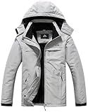 MOERDENG Women's Ski Jacket Warm Winter Coat Hooded Snowboarding Jackets Waterproof Mountain Windbreaker for Hiking Traval