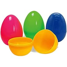 24 Fillable Plastic Easter Egg Hunt Party Supply Pack - 2.5" Assorted Color Plastic Eggs