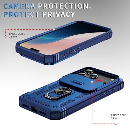 Coque Phone 17 Pro bleu antichoc protégeant l'objectif des rayures