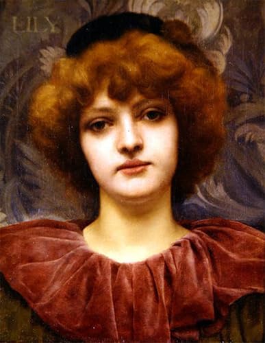 Impresión en lienzo de Lirio de Godward: mural artístico premium de 60x90cm