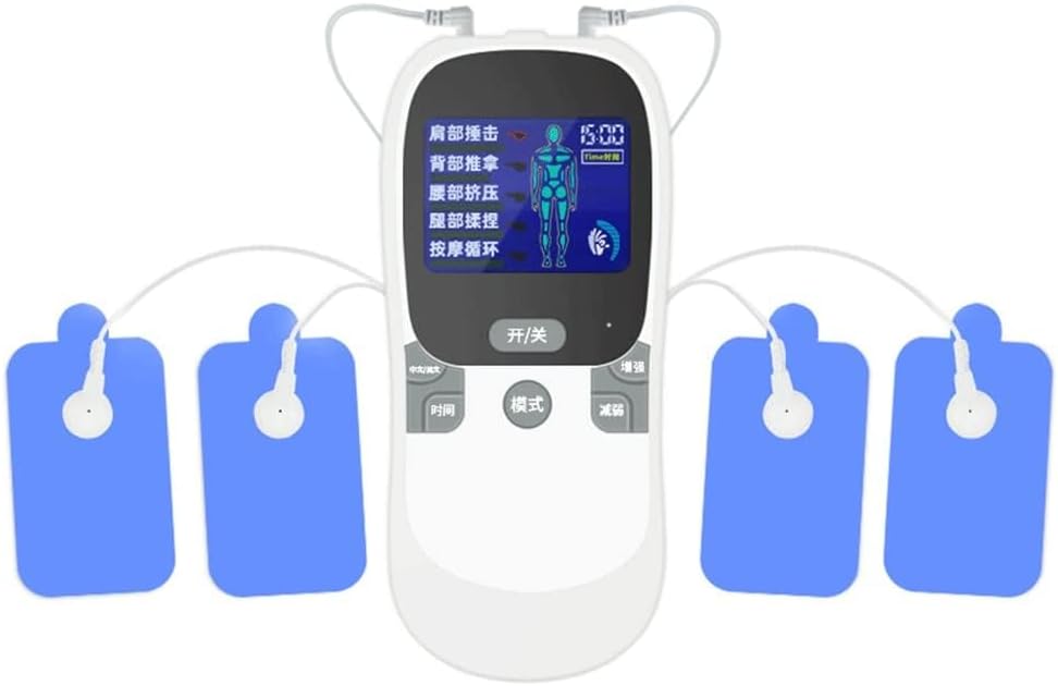 Labour Pain Simulator for Men - Dual-Output Digital Massager, Cervical Spine & Meridian Pulse Massager, Acupuncture & Moxibustion Device (Size: One Drag Two, 4 Stickers)