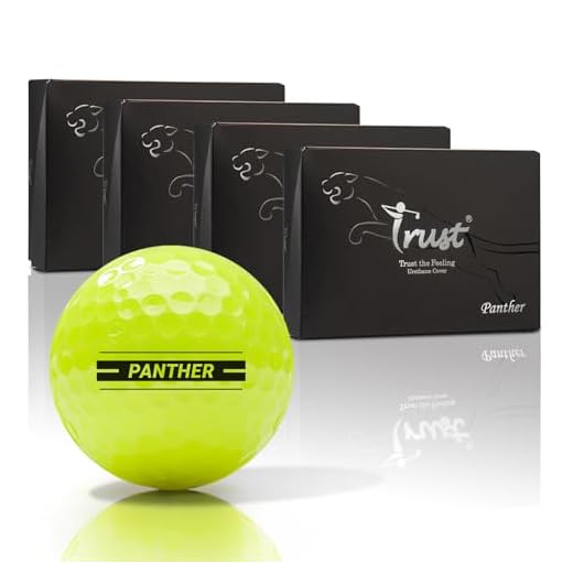 Trust Golf Ball Panther | Engineered to Break 100 | Big MAX Core for Maximum Distance & Precision Flight | Ultra-Soft Feel with Urethane Cover for Stopping Power (48 Balls, Yellow) K10 DE