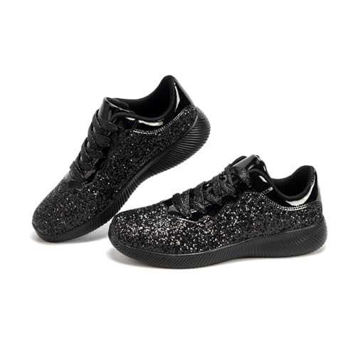 Women's Glitter Sneakers Shoes Lightweight Tennis Shoes Metallic Sequin Walking Shoes4
