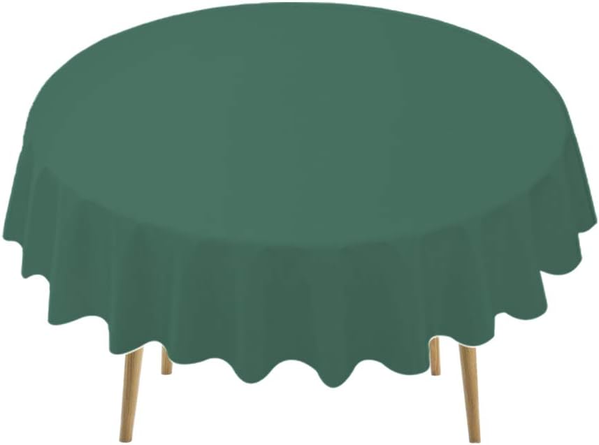 Dark Green Plastic Tablecloths 2 Pack Hunter Green
