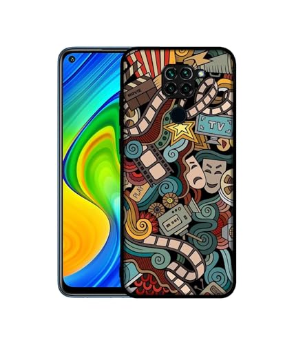Image of Movies Design Premium 2D Printed Metal Back Case Cover for Mi Redmi Note 9 4G