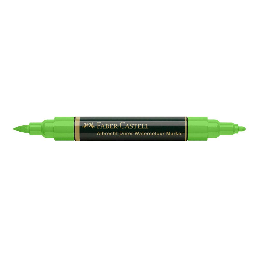Faber-Castell Art & Graphic Albrecht Dürer Watercolour Marker, Leaf Green, Single Watercolour Marker, for Art, Craft, Drawing, Sketching, Home, School, University, Colouring