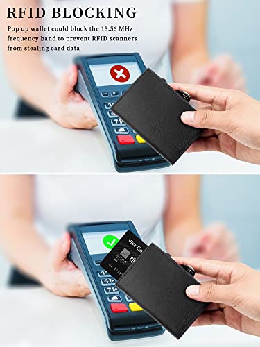 Wallet for Men,Slim Wallet for Men,Minimalist Wallets for Men,Pop Up Wallet,Credit Card Leather Minimalist Wallet,Minimalist Wallet for Business Men,Men's Wallets,RFID Blocking4