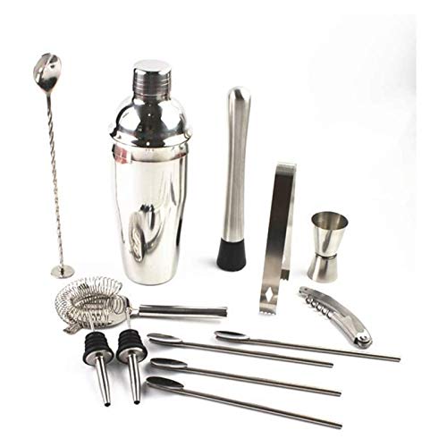 Kit de bartender 14 piezas con soporte acero inoxidable 550ML miniatura 5