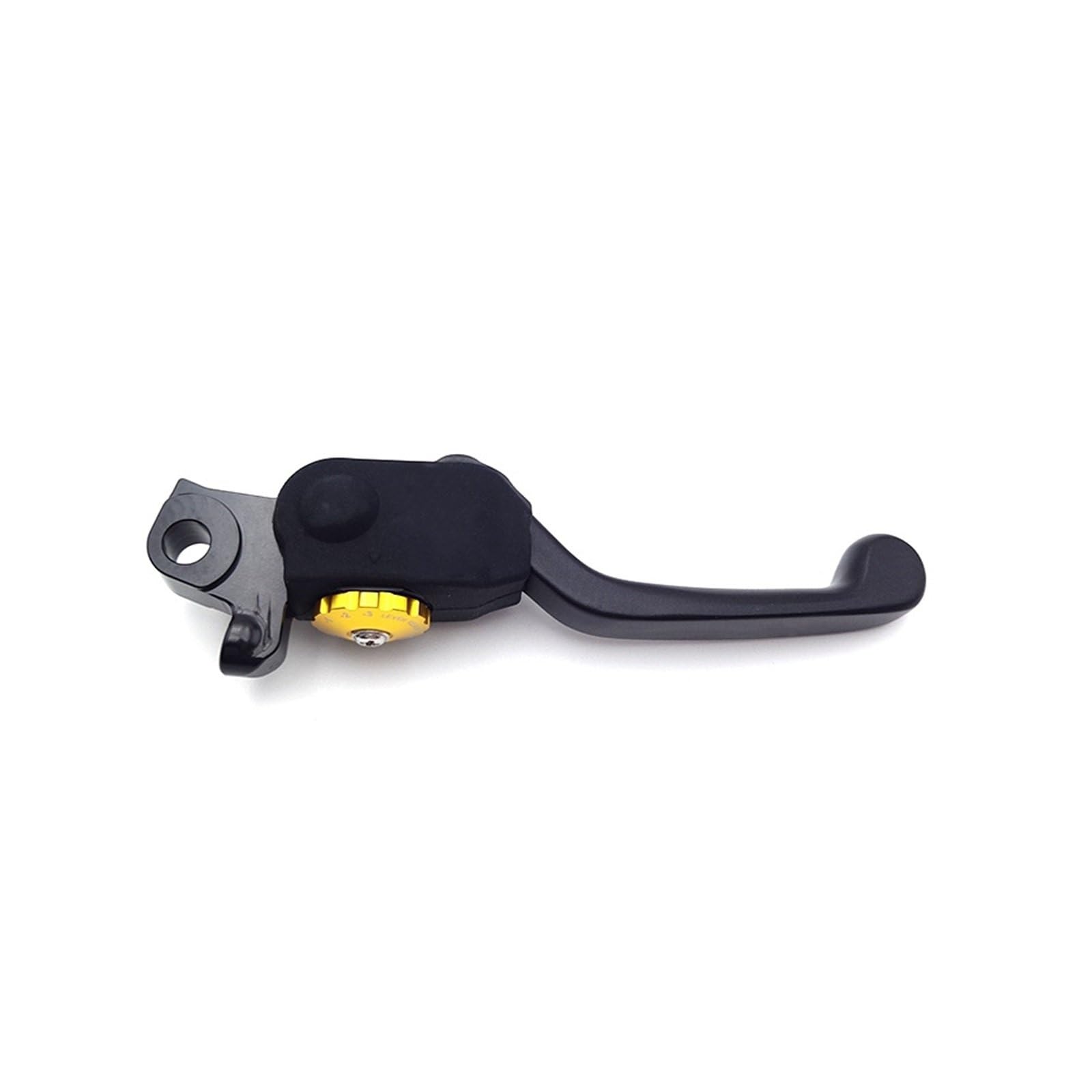 PAWUEJFV Rear Brake Pump Master Cylinder Motorcycle Front Brake Lever 7 Gears Adjustable Folding Aluminum Handle Fit for Yamaha Motorcycle Brake Hydraulic Pump(Black)