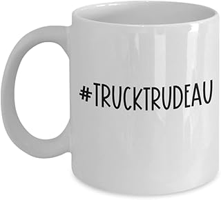 Truck Trudeau Freedom Convoy 2022 Mug, Anti-Trudeau Coffee Cup, Canadian Prime Minister Political Gifts, Support Truckers, Birthday Present for Trucke