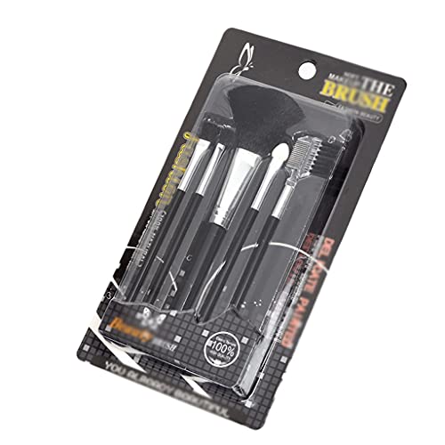 Eye Makeup Brushes 5 Pcs Eyeshadow Makeup Brushes Set with Soft Synthetic Hairs & Real PP Handle for Face Makeup Brushes