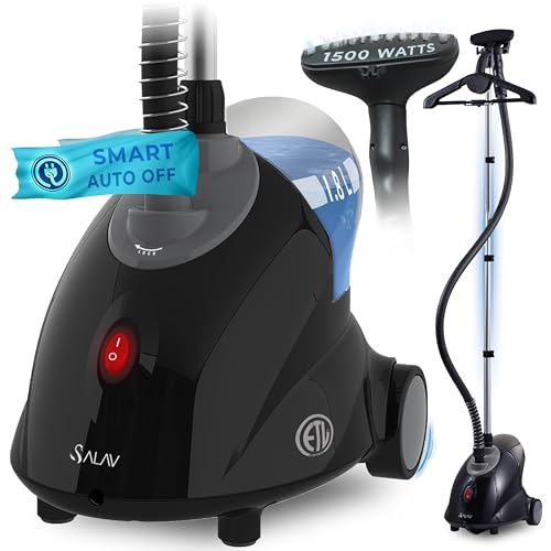 SALAV GS18-DJ Standing Garment Steamer with Smart Auto-Off, Wheels for