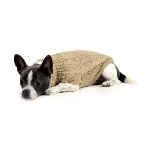 Wolters Cat&Dog 39401 Zopf-Strickpullover 40 cm, beige