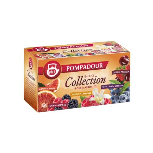 Copete 1913 | Colección de Infusiones en 5 Sabores Surtidos con Sabores Frutales - 5 x 5 Bolsitas de Té (68.75 Gr)