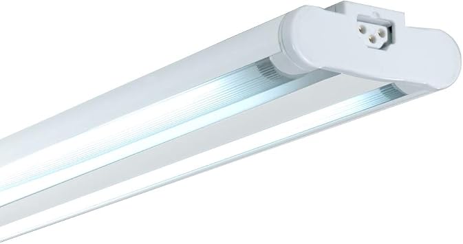Jesco Lighting SG5ATHO-39 / 41-W Sleek Plus Twin قابل للتعديل 39 واط عالي الإخراج T5 Light Fixture ، 4100K اللون ، أبيض إنهاء