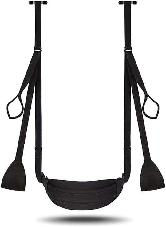 LOHIYOOSex Furniture Bondage BDSM Sex Swing with Sex Door Love Slings Bondage Restraints Pillows seat Sex Sling SM Sex Position Games Bedroom for Adults Couples Sex Toy Holds up to 300LBS Sweater