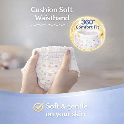 Image of Premium Baby Diaper Pants S Size (4-8 kg) | Rash-Free Care | Up to 12 Hours Absorption | Leak-Proof Protection | Breathable & Comfortable Fit | 60 Count