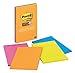 Post-it Super Sticky Notes, 4 x 6 Inch, Rio de Janeiro Collection, Lined, 4 Count (4621-SSAU)