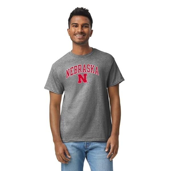 Barnesmith University of Nebraska UNL Cornhuskers Short-Sleeve T-Shirt, Spirit, Charcoal Grey, Small by Barnesmith - Used condition - Image 2