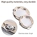 2 Pack Tambourine for Adults Hand Held Wood Single Row Tambourine Metal Jingles Musical Educational Instrument Rhythm Percussion for KTV, Party, Church (4 Inch+6 Inch)
