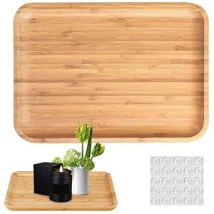 30×20×2cm Serviertablett mit Selbstklebenden Rutschfesten Silikonpads