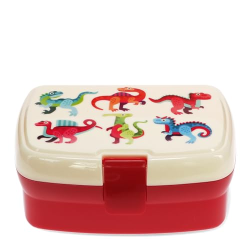 Rex London Children'S Lunch Box With Tray - Baby Dinos