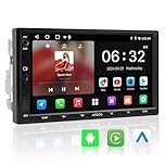 ATOTOZONE A5L Autoradio 2 Din Android, 7" Stereo auto bluetooth con schermo, 2G+32G, CarPlay Android Auto Wireless, Tethering via WiFi/BT/USB, MirrorLink, 24B-EQ DSP, FM/RDS/GPS/SWC,Chat AI