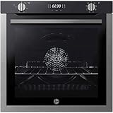 Hoover HOXC3UB3358BI 78 Litre Multifunction Oven, LED Programmer, Catalytic liners, 8 Progammes, Black glass and Stainless steel