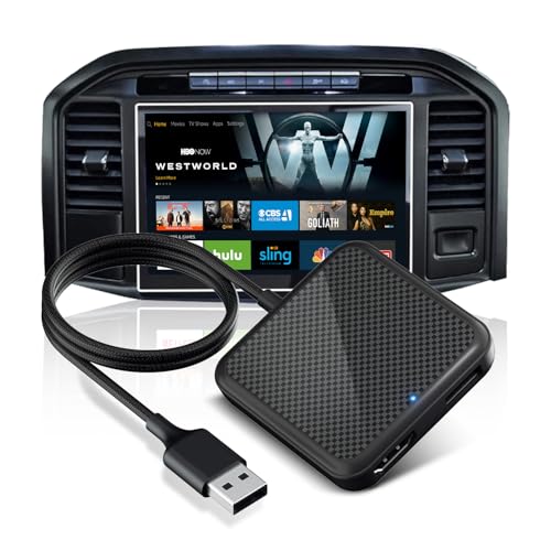 Car TV Mate Converter for Fire TV Stick/Game Consoles/Chromecast HDMI Outputs, HDMI Multimedia Adapter for Cars with Factory Wired CarPlay, Plug and Play, Online Update