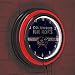 Trademark Global NHL Chrome Double Rung Neon Clock - Columbus Blue Jackets