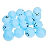 Abaodam 16pcs Plastic Lottery Balls Pong Balls for Party Raffle Game Numbers Seamless Raffle for Entertainment